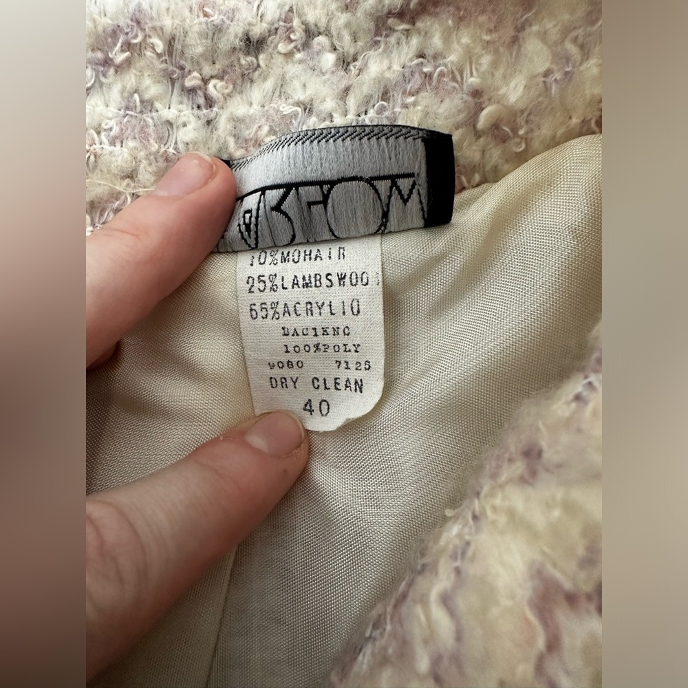 Vintage Harlow Jacket wool blend pastel - Picture 5 of 7